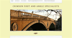 Desktop Screenshot of crimsonfootandankle.com